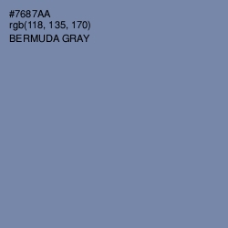 #7687AA - Bermuda Gray Color Image